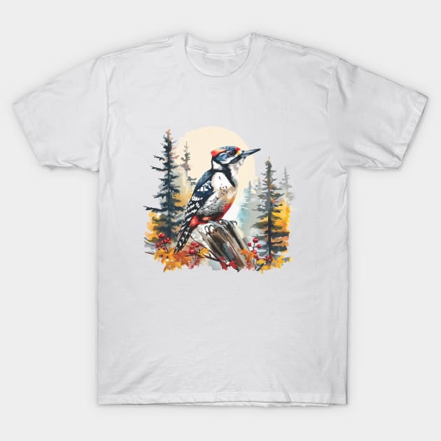 Woodpecker T-Shirt by zooleisurelife